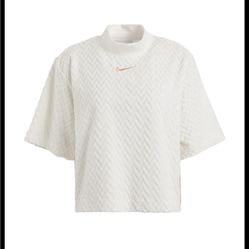 Nike Women Everyday Mod Boxy Top cropped loose fit size Large